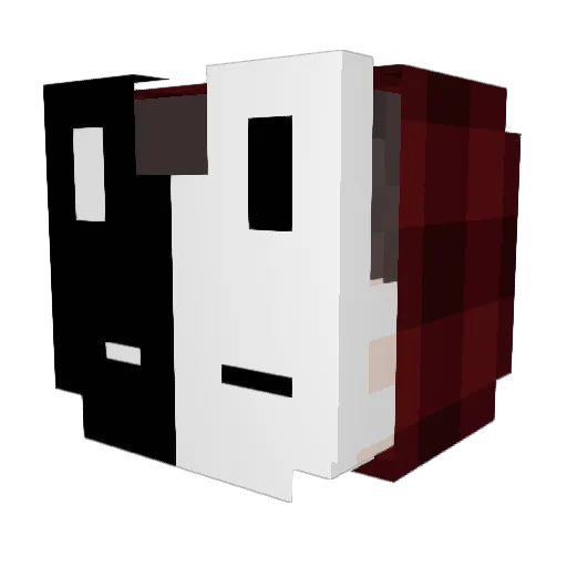 ImMz_DxX Minecraft avatar head, 3D render
