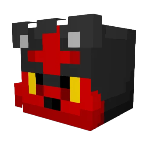 ImNOTReed Minecraft avatar head, 3D render