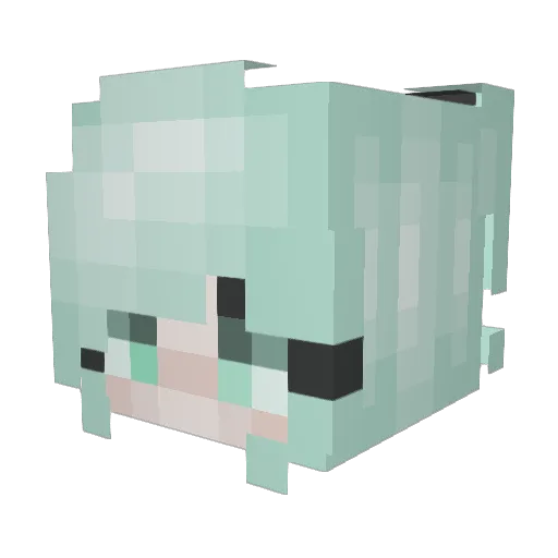 ImNation Minecraft avatar head, 3D render
