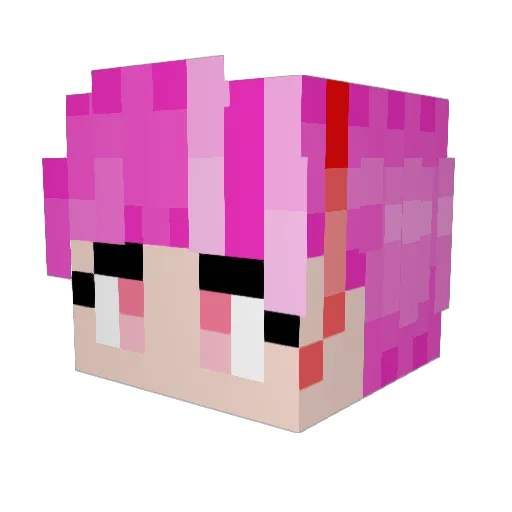 ImNewNex Minecraft avatar head, 3D render