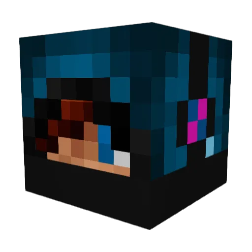 ImNicoDK Minecraft avatar head, 3D render