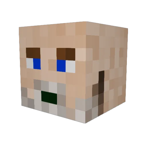 ImNidyx Minecraft avatar head, 3D render