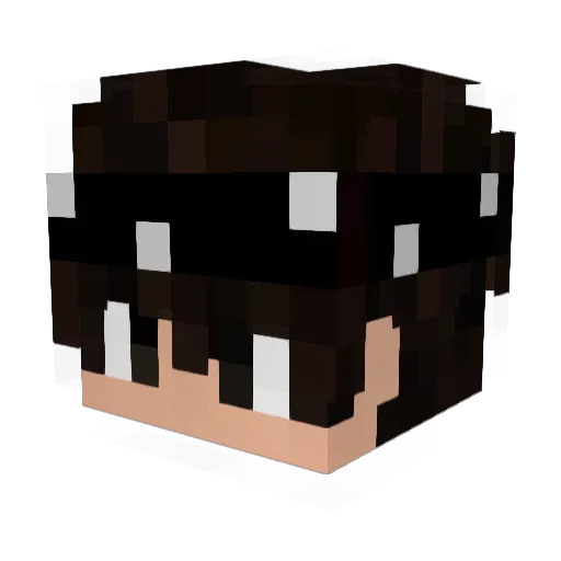 ImNino_ Minecraft avatar head, 3D render
