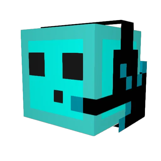 ImNoFool Minecraft avatar head, 3D render