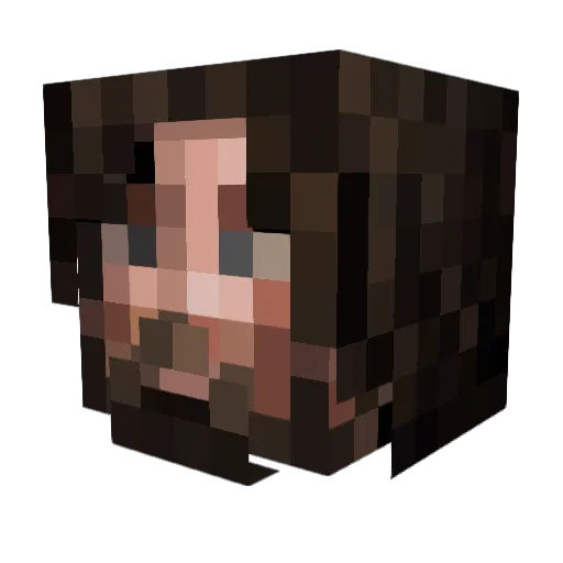 ImNoLongerRezzo Minecraft avatar head, 3D render