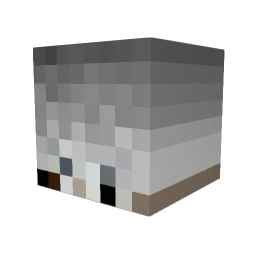ImNoelle Minecraft avatar head, 3D render