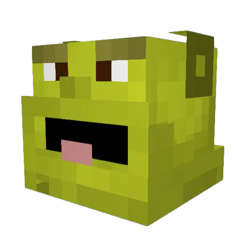 ImNot8 Minecraft avatar head, 3D render