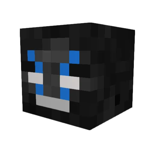 ImNotAka Minecraft avatar head, 3D render