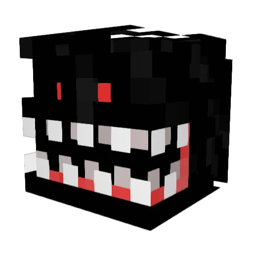 ImNotAmused Minecraft avatar head, 3D render