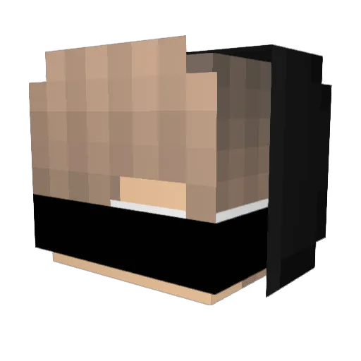 ImNotBennyYt Minecraft avatar head, 3D render