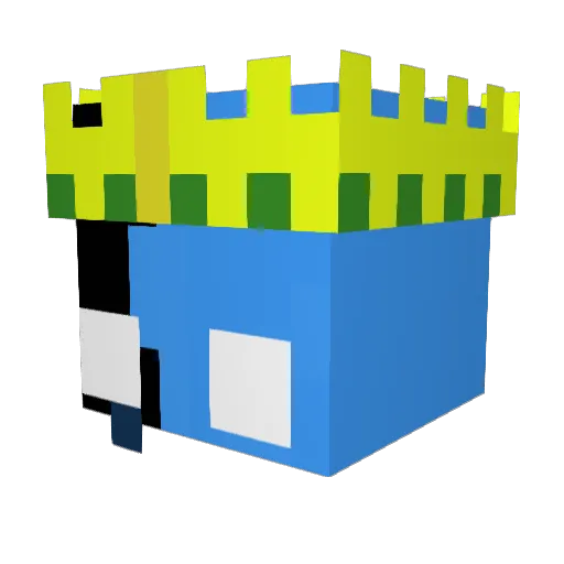 ImNotCarter Minecraft avatar head, 3D render