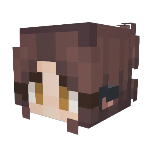 ImNotColarius Minecraft avatar head, 3D render