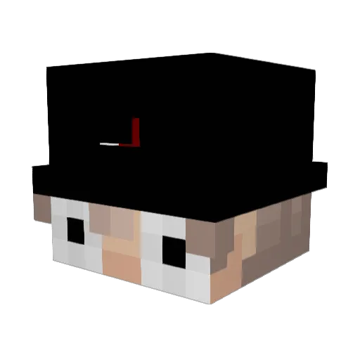 ImNotDump Minecraft avatar head, 3D render