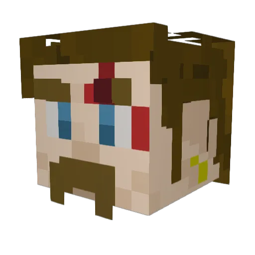 ImNotFound_1337 Minecraft avatar head, 3D render