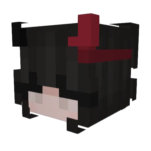 ImNotFound_1337_ Minecraft avatar head, 3D render