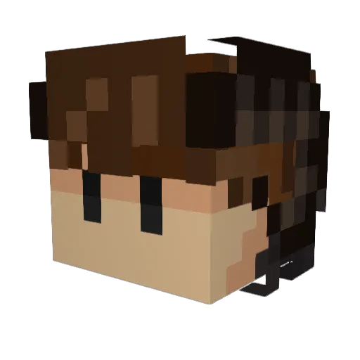 ImNotLane Minecraft avatar head, 3D render