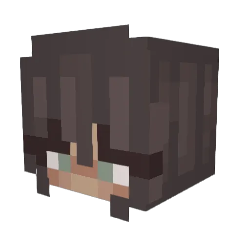 ImNotLuci13 Minecraft avatar head, 3D render