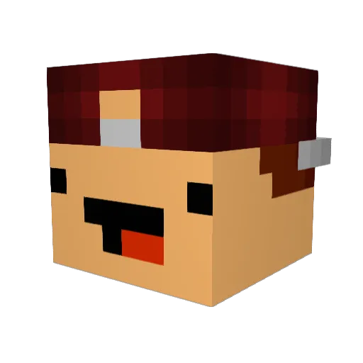 ImNotMattJew Minecraft avatar head, 3D render
