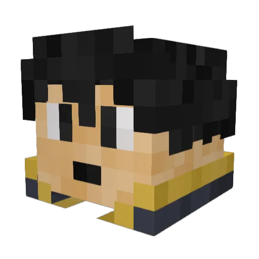 ImNotNord Minecraft avatar head, 3D render