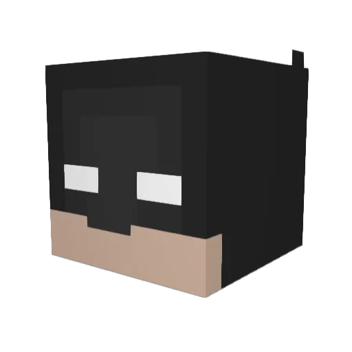 ImNotPao Minecraft avatar head, 3D render