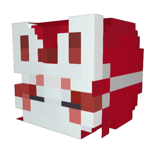ImNotReset Minecraft avatar head, 3D render