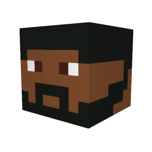 ImNotUltraError Minecraft avatar head, 3D render