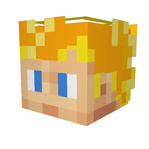 ImNotYaBoy Minecraft avatar head, 3D render