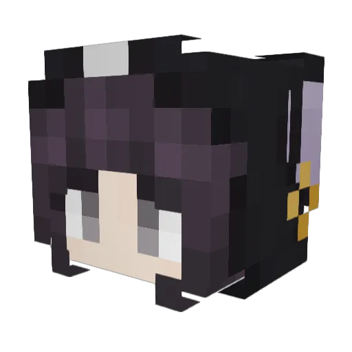 ImNot_Creative Minecraft avatar head, 3D render