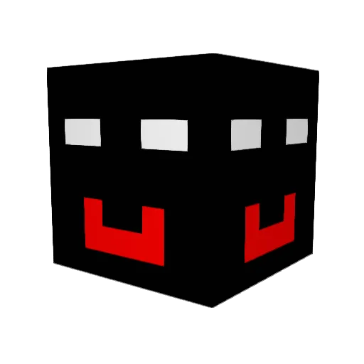 ImNot_Fiber Minecraft avatar head, 3D render