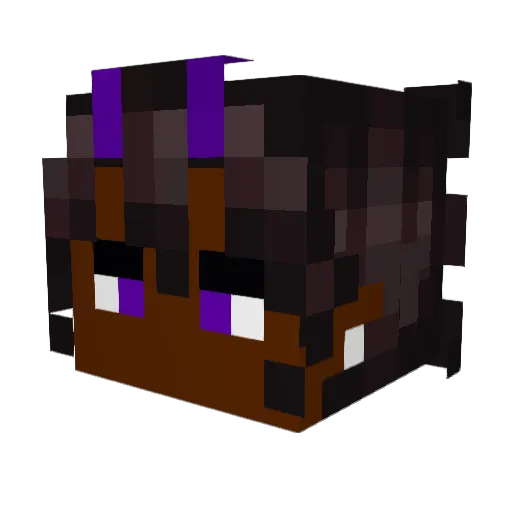 ImNotserp Minecraft avatar head, 3D render