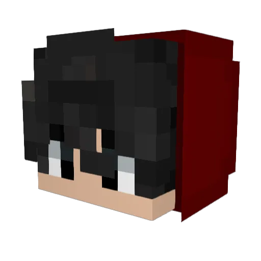 ImOHbee Minecraft avatar head, 3D render