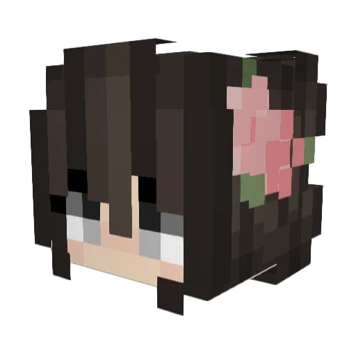 ImOnlyABubble Minecraft avatar head, 3D render