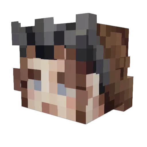 ImOsleya Minecraft avatar head, 3D render
