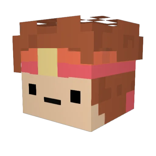ImPantanto Minecraft avatar head, 3D render