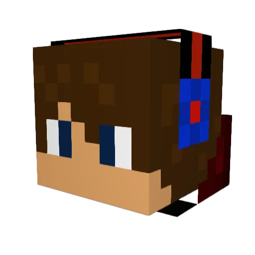 ImPanzer Minecraft avatar head, 3D render