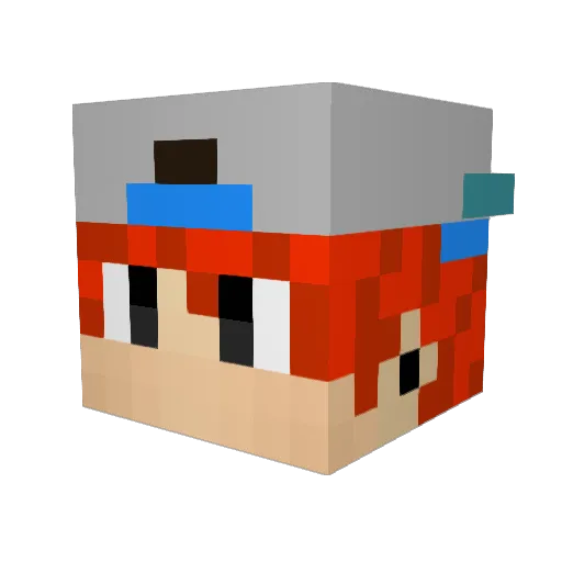 ImPhreaky Minecraft avatar head, 3D render