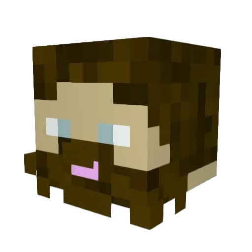 ImPitii Minecraft avatar head, 3D render