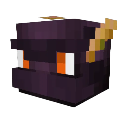 ImPluton Minecraft avatar head, 3D render
