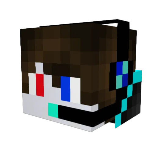 ImPotetMos Minecraft avatar head, 3D render