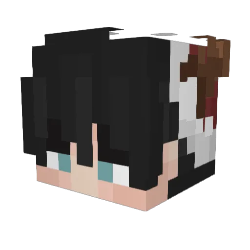 ImPrettySavage Minecraft avatar head, 3D render