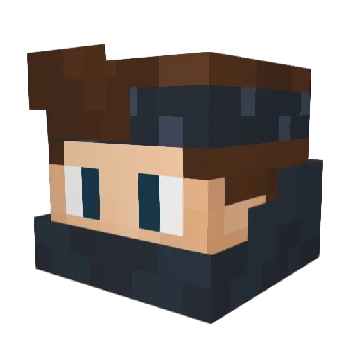 ImPrime Minecraft avatar head, 3D render