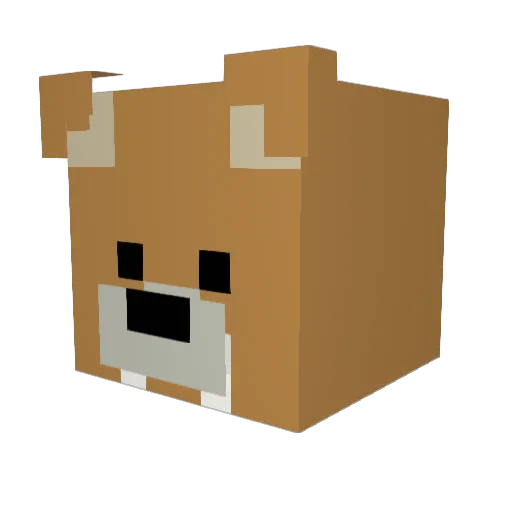 ImProllyFaded Minecraft avatar head, 3D render