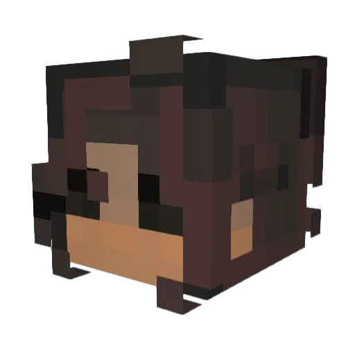 ImPuggyBTW Minecraft avatar head, 3D render
