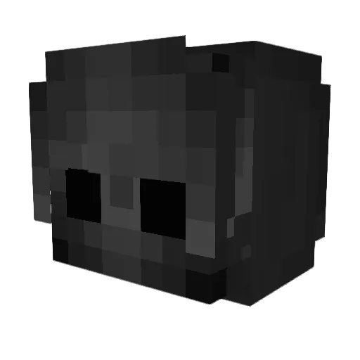 ImPurpleHaZe Minecraft avatar head, 3D render