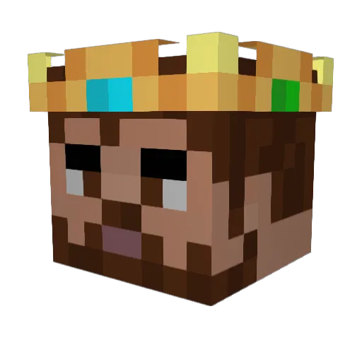 ImRainingTacos_ Minecraft avatar head, 3D render