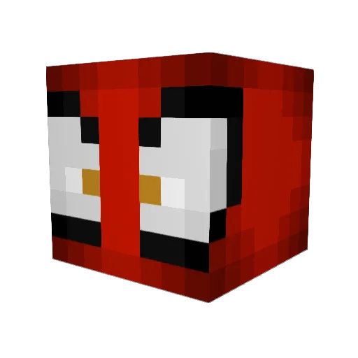 ImRamzee Minecraft avatar head, 3D render