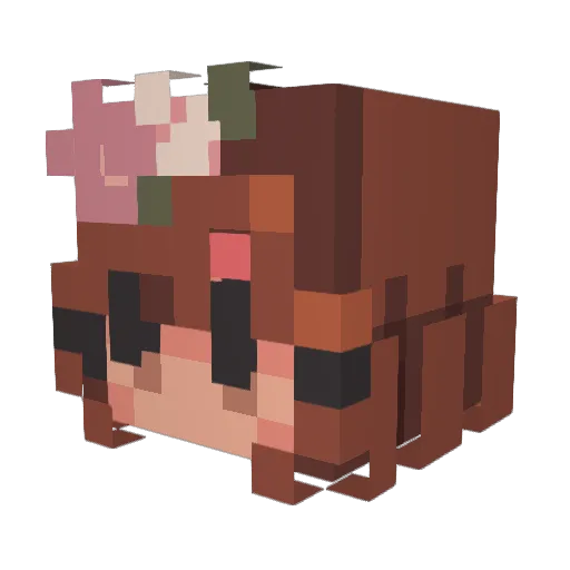 ImRapha05 Minecraft avatar head, 3D render