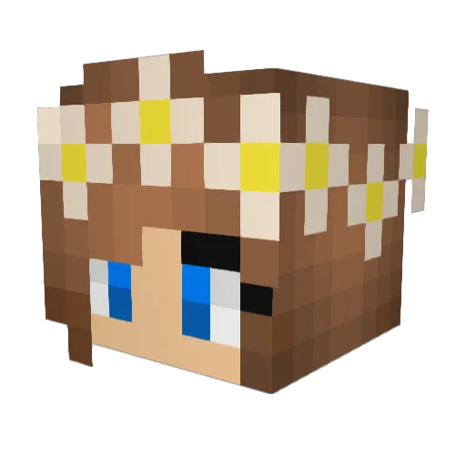 ImReDeYe Minecraft avatar head, 3D render