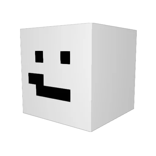 ImRealNoobik Minecraft avatar head, 3D render