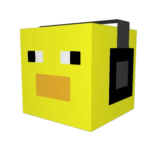 ImReallyaFungi Minecraft avatar head, 3D render